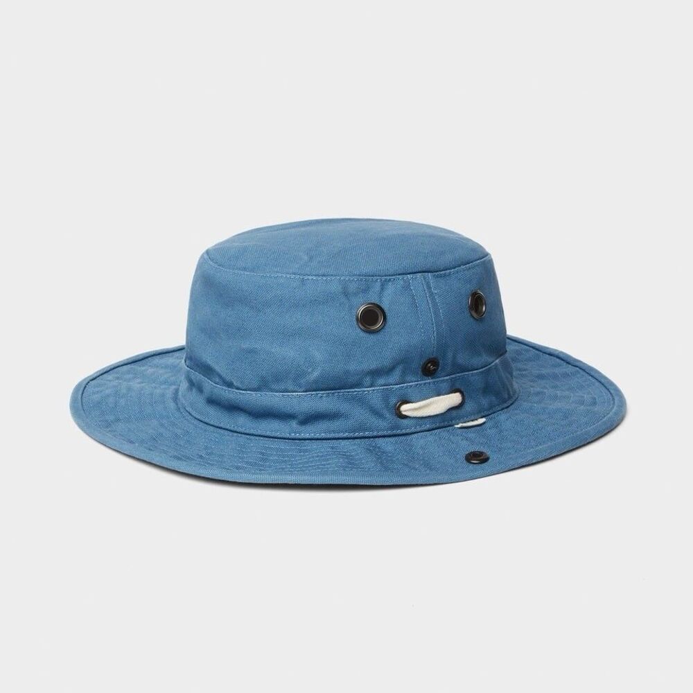 NEW Unisex Tilley T3 Wanderer Hat Denim Blue Size 7 Small Water Repellent UPF50